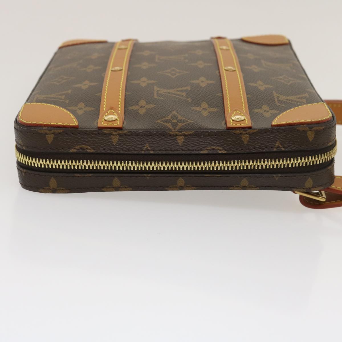 LOUIS VUITTON Monogram Soft Trunk Messenger MM Shoulder Bag M44754 Auth ak179A