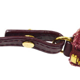 Christian Dior 2002 Trotter Saddle Hand Bag Bordeaux ao31586