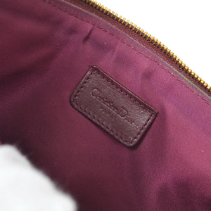 Christian Dior 2002 Trotter Saddle Hand Bag Bordeaux ao32230