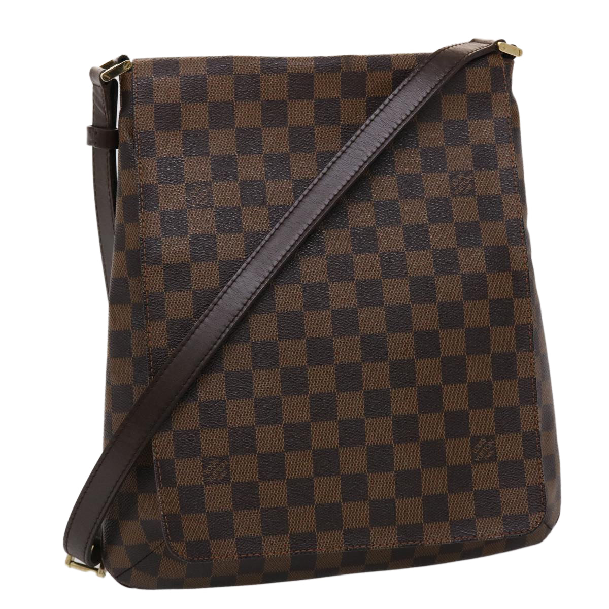 LOUIS VUITTON Damier Ebene Musette Shoulder Bag N51302 LV Auth ar9711B