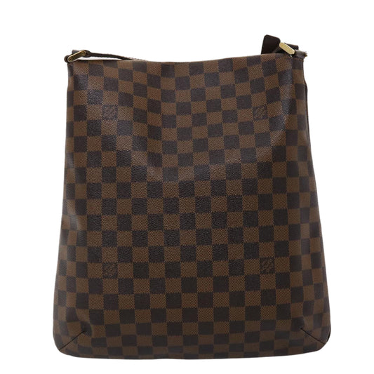 LOUIS VUITTON Damier Ebene Musette Shoulder Bag N51302 LV Auth ar9711B