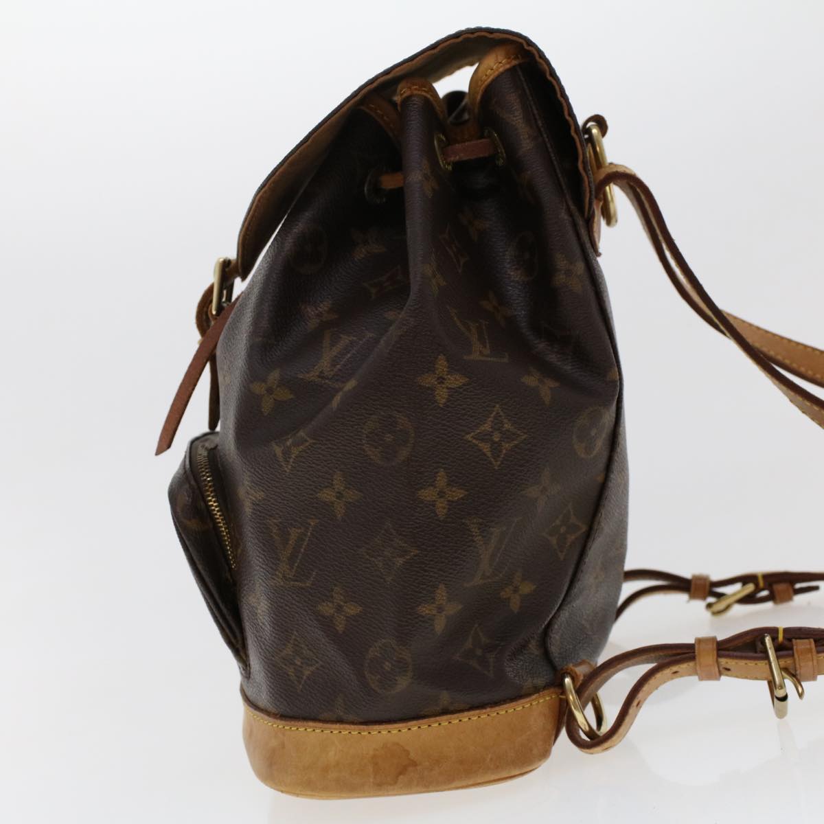 LOUIS VUITTON Monogram Montsouris MM Backpack M51136 LV Auth ar9905B