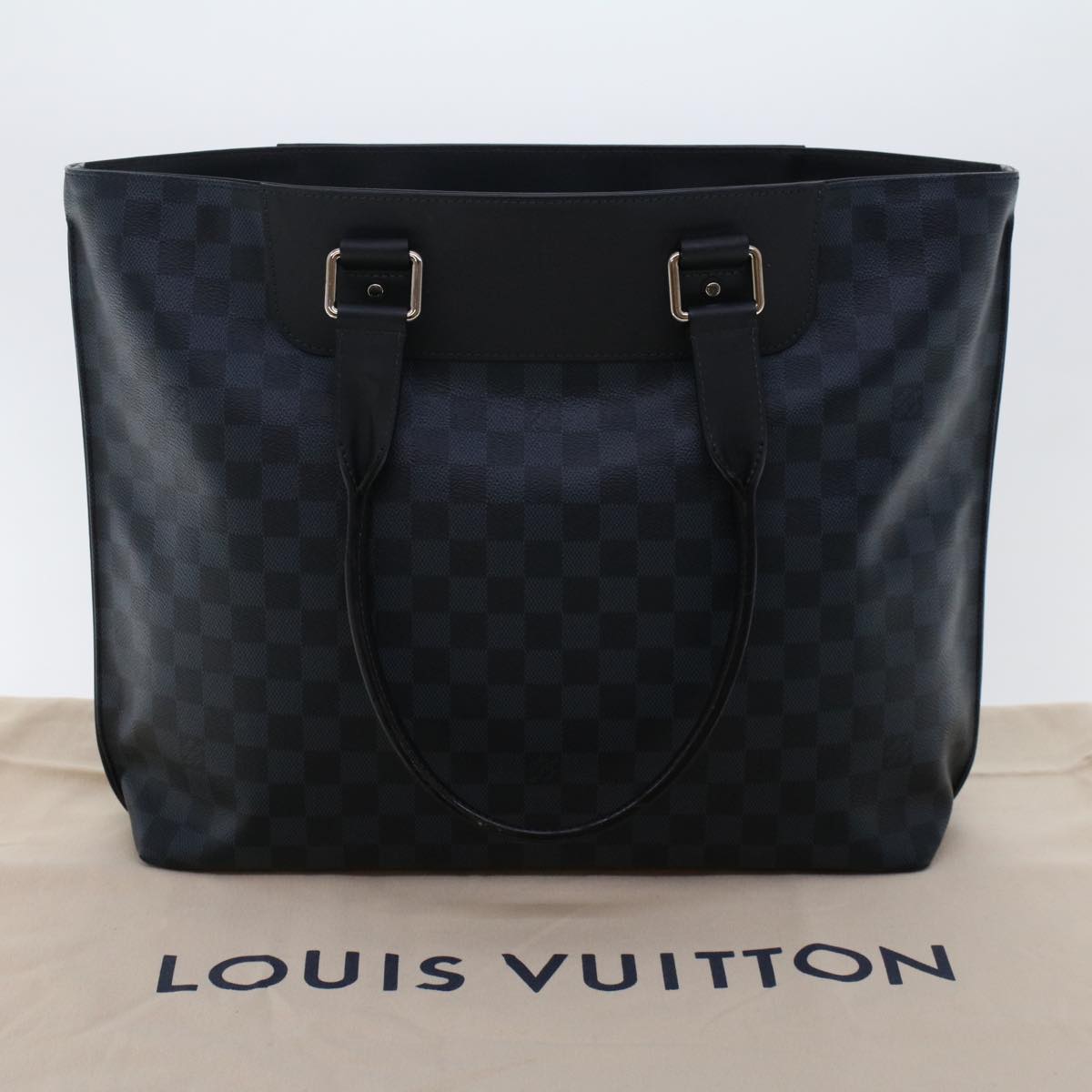 LOUIS VUITTON Damier Cobalt Cabavayage Hand Bag N41397 LV Auth ar9915B