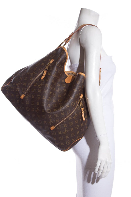 Louis Vuitton Brown Monogram Zipper Detail Hobo