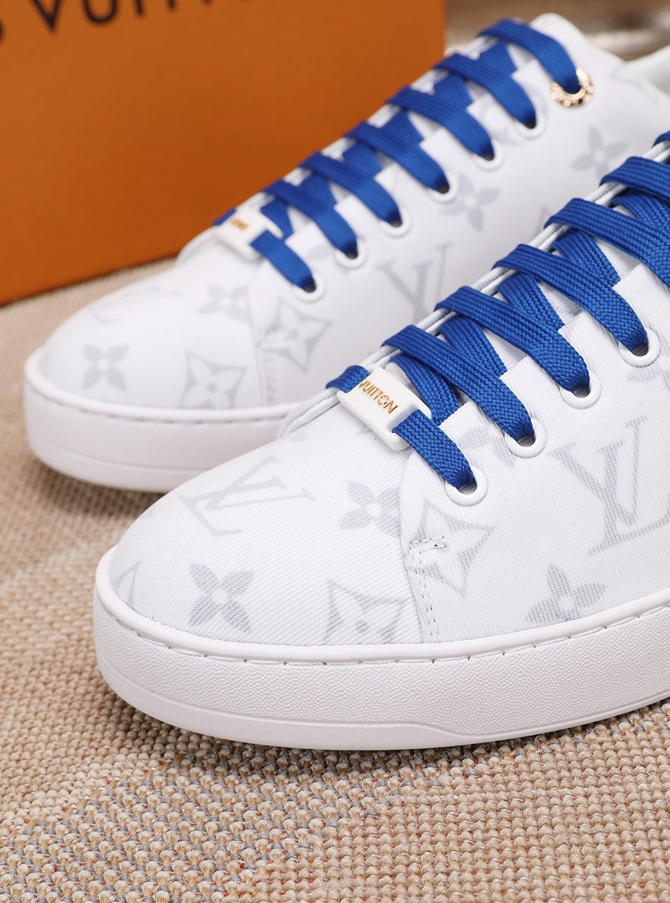 The Bags Vibe - Louis Vuitton Time Out Blue And White Sneaker