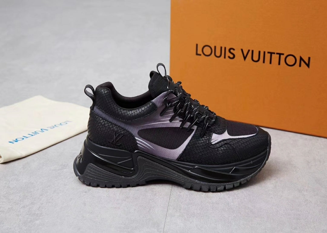 The Bags Vibe - Louis Vuitton Run Away Brown Black Sneaker