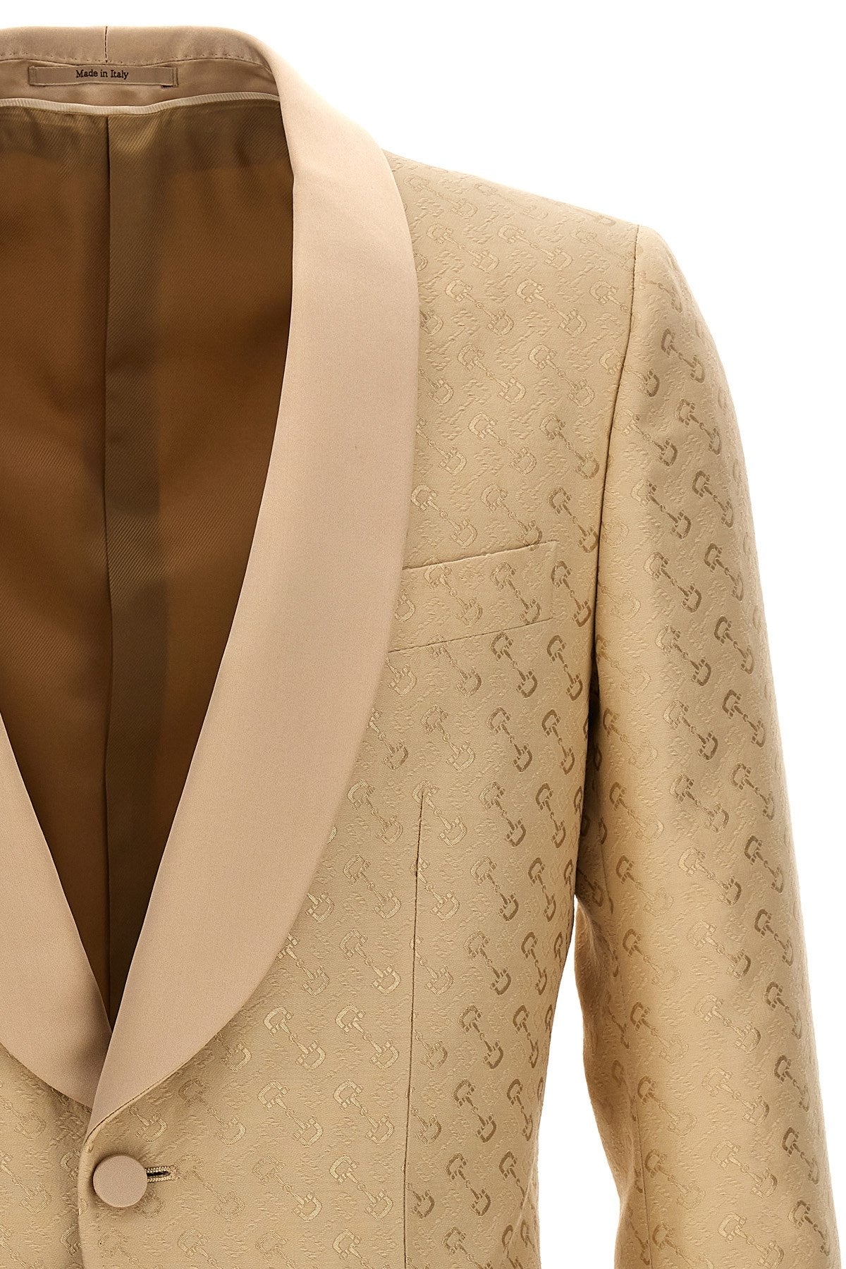 Gucci Men Clamp Jacquard Blazer