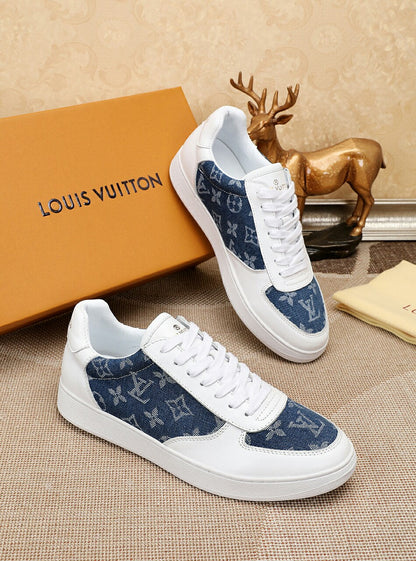 The Bags Vibe - Louis Vuitton LWnogram Denim Blue Sneaker