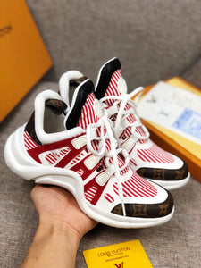 The Bags Vibe - Louis Vuitton Archlight White Red Brown Sneaker