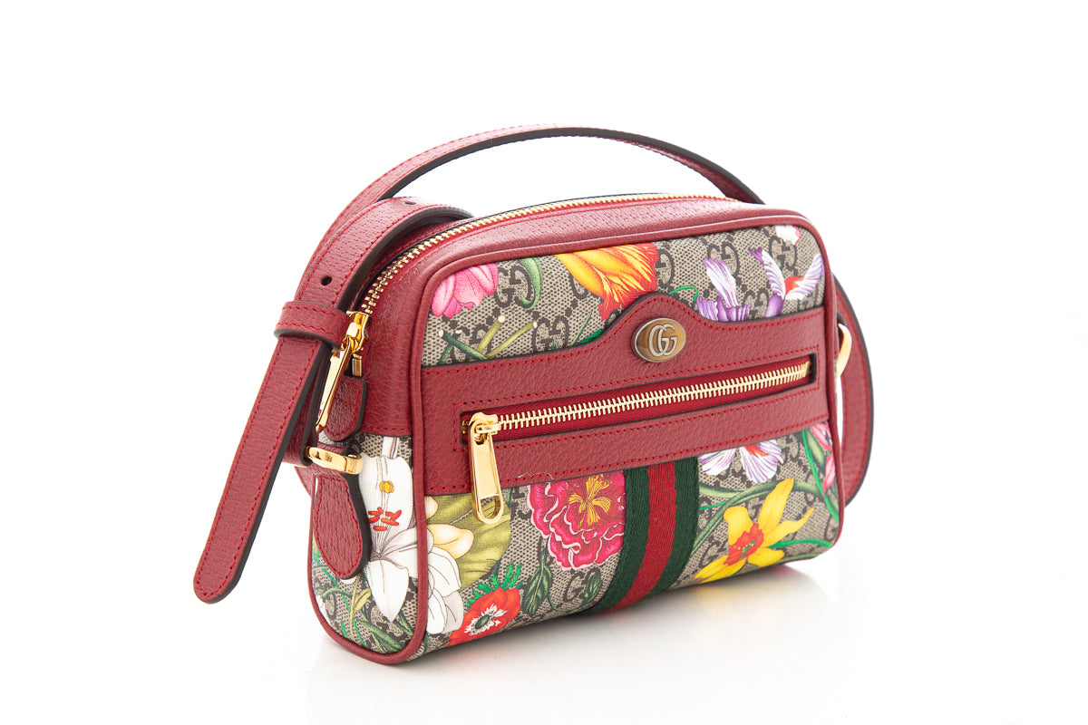 Gucci Floral GG Monogram Ophidia Cross-Body