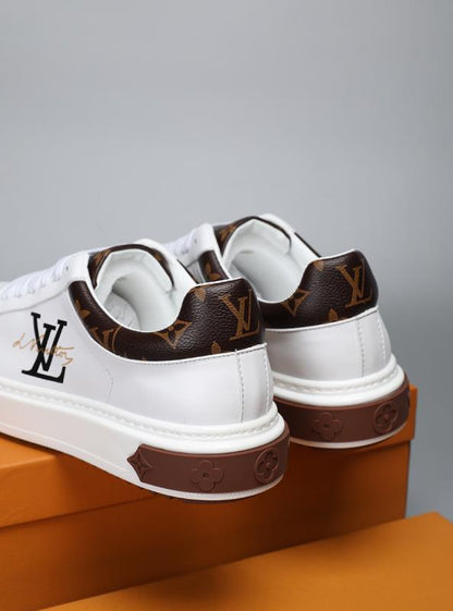 The Bags Vibe - Louis Vuitton White Brown Sneaker