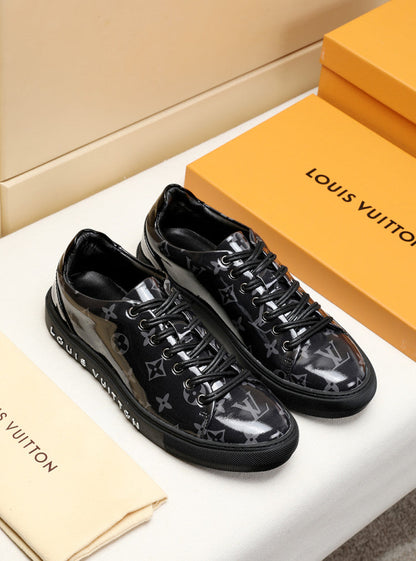 The Bags Vibe - Louis Vuitton Low LWnogram Black Breathable Sneaker