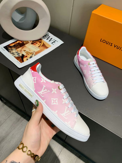 The Bags Vibe - Louis Vuitton Time Out Orange White Sneaker