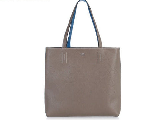 Hermes Shopping Bag 509107 Ladies Cow Leather Grey