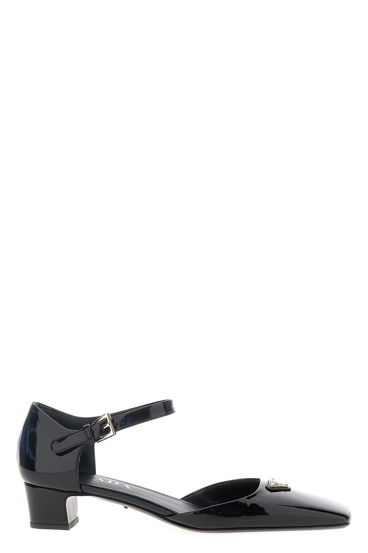 Prada Women Logo Patent Pumps