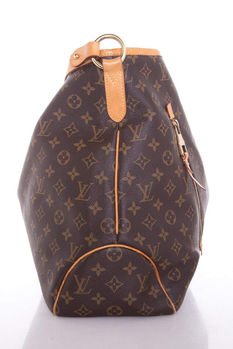 Louis Vuitton Brown Monogram Zipper Detail Hobo