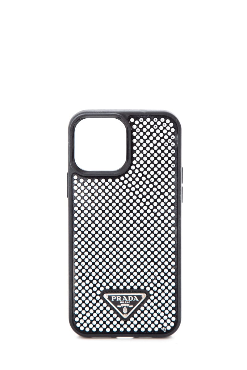 Prada Black & Silver i-Phone 12 Pro Max Case