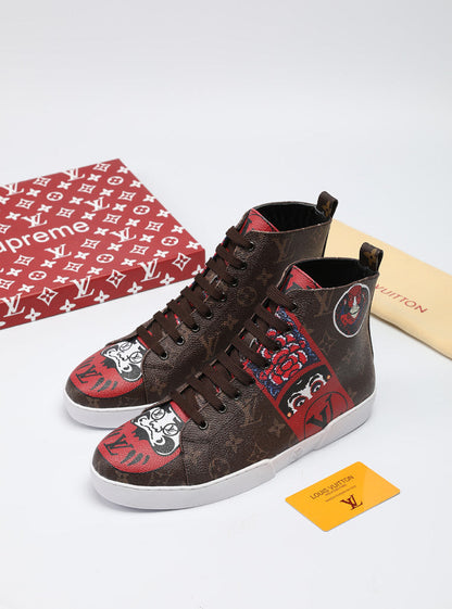 The Bags Vibe - Louis Vuitton Stellar Trainer Boot Brown Sneaker