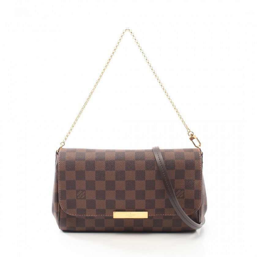 Louis Vuitton Damier Ebene Canvas Favorite Bag,Brown