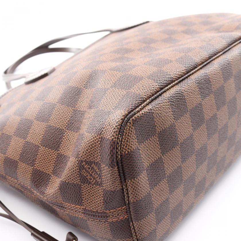 Louis Vuitton Damier Ebene Neverfull PM Tote Bag,Brown