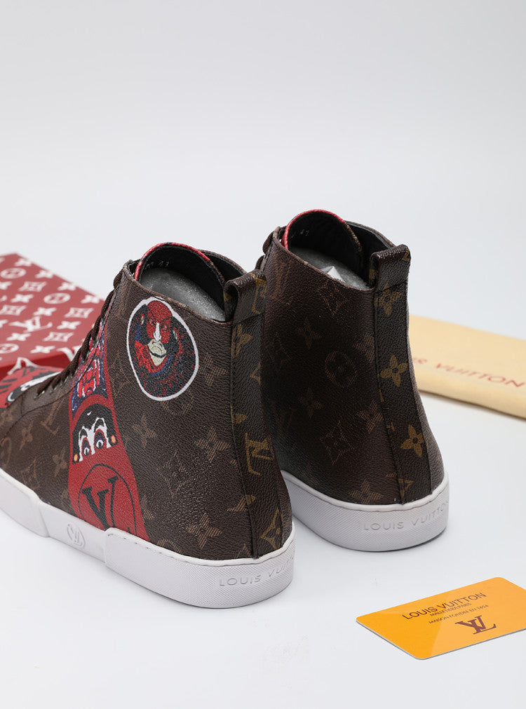 The Bags Vibe - Louis Vuitton Stellar Trainer Boot Brown Sneaker