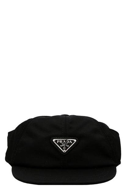 Prada Women Nylon Dog Logo Cap