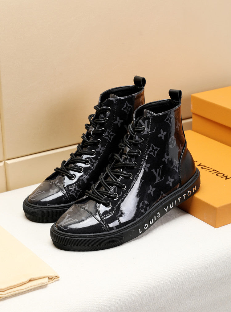 The Bags Vibe - Louis Vuitton Stellar Trainer Boot Black Sneaker