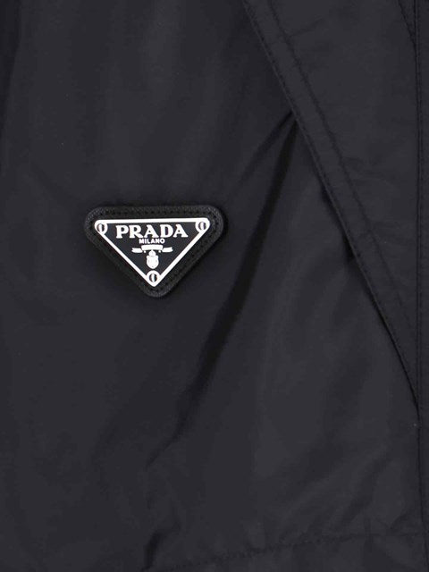 Prada Women Logo Jogger Shorts