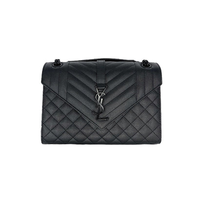 Saint Laurent YSL Medium Monogram Triquilt Envelope Shoulder Bag