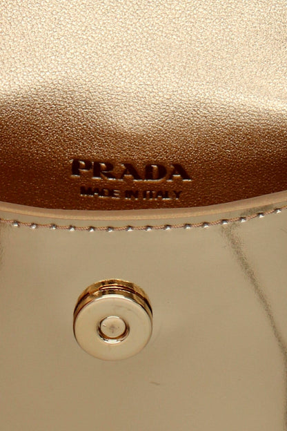 Prada Women Logo Leather Airpods Case