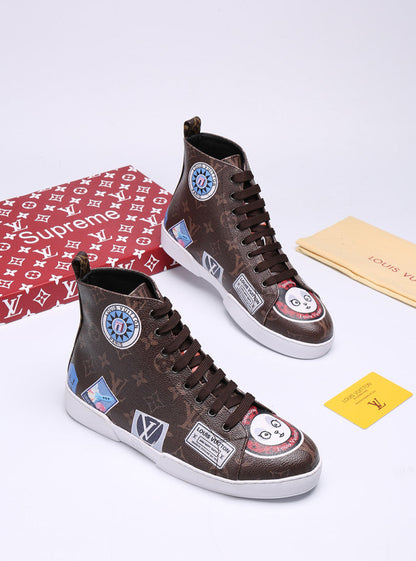 The Bags Vibe - Louis Vuitton Stellar Trainer Boot Brown Sneaker