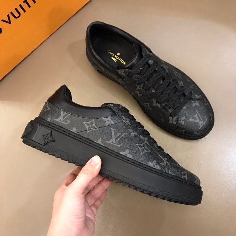 The Bags Vibe - Louis Vuitton Time Out Brown Black Sneaker