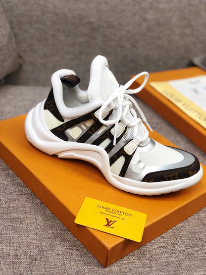 The Bags Vibe - Louis Vuitton Archlight White Brown Sneaker