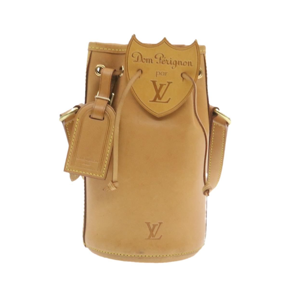 LOUIS VUITTON Nomad Dom Prignon Champagne Case Hand Bag Beige M99057 LV am279bA