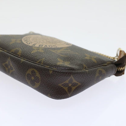 LOUIS VUITTON Monogram T&B Mini Pochette Accessoires Pouch M60153 LV Auth bs6287