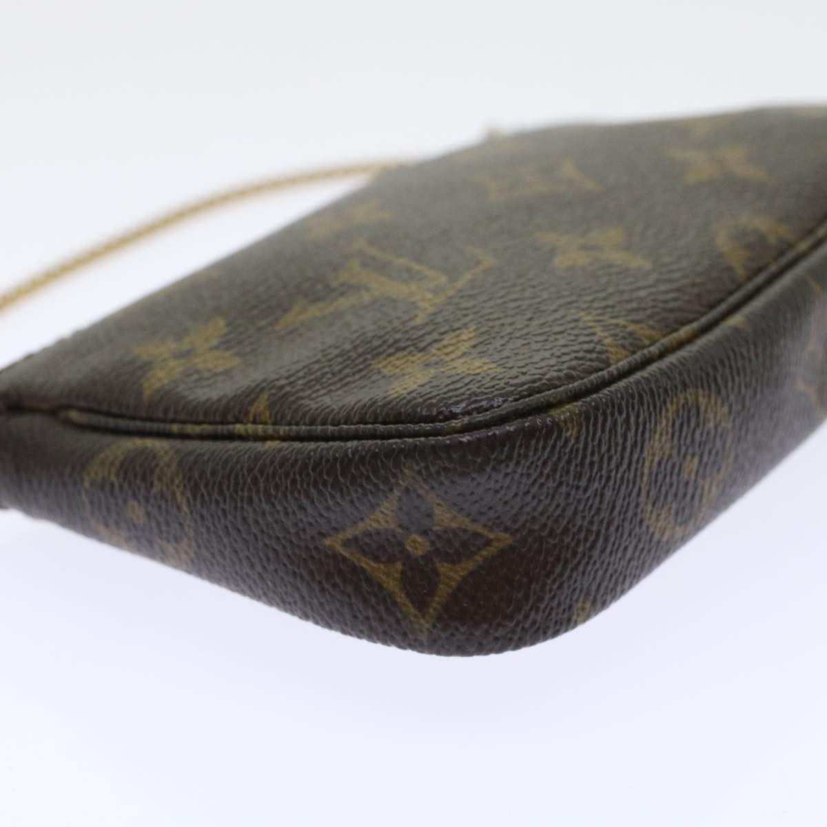 LOUIS VUITTON Monogram T&B Mini Pochette Accessoires Pouch M60153 LV Auth bs6287