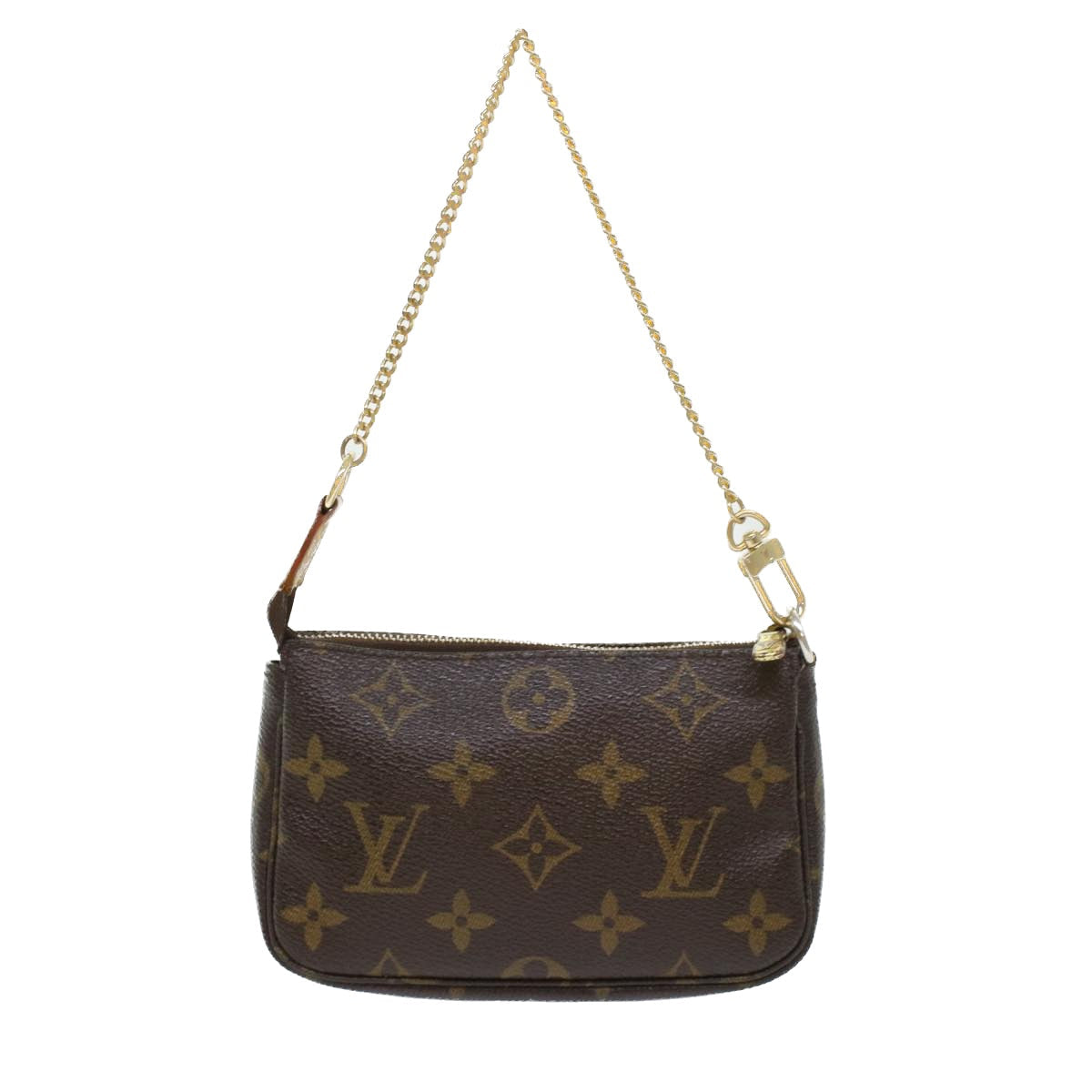 LOUIS VUITTON Monogram T&B Mini Pochette Accessoires Pouch M60153 LV Auth bs6287