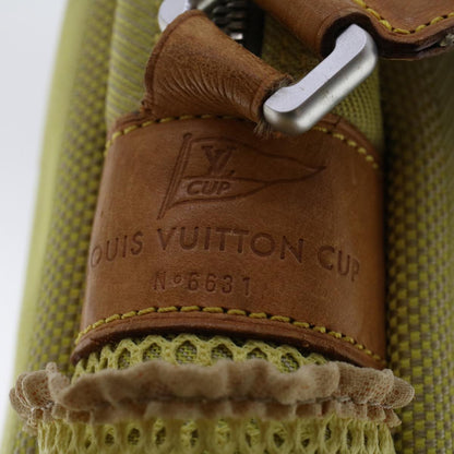 LOUIS VUITTON Damier Geant Weatherly Shoulder Bag Yellow M80636 LV Auth bs6902