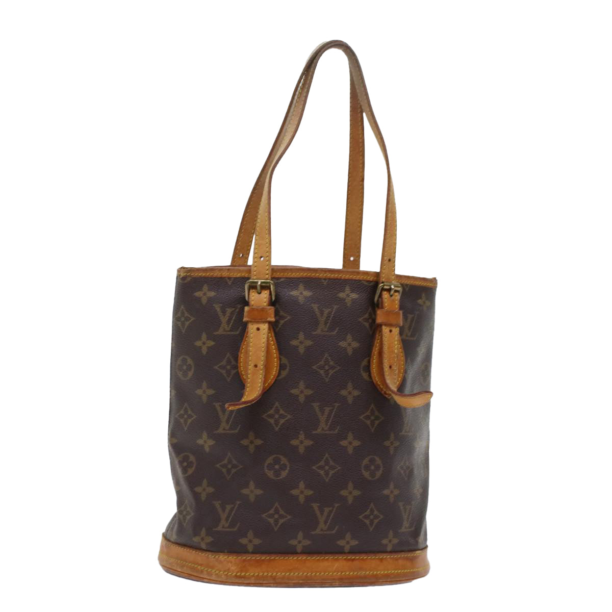 LOUIS VUITTON Monogram Bucket PM Shoulder Bag Vintage M42238 LV Auth bs6909