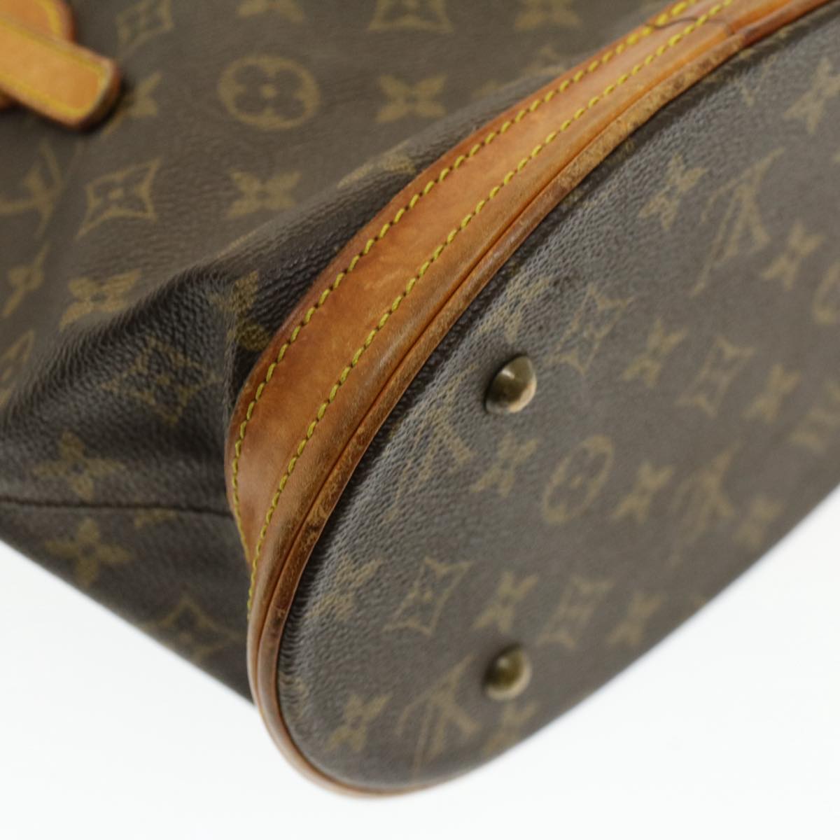 LOUIS VUITTON Monogram Bucket PM Shoulder Bag Vintage M42238 LV Auth bs6909