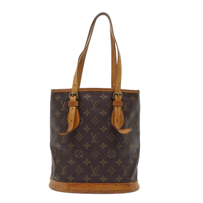 LOUIS VUITTON Monogram Bucket PM Shoulder Bag Vintage M42238 LV Auth bs6909