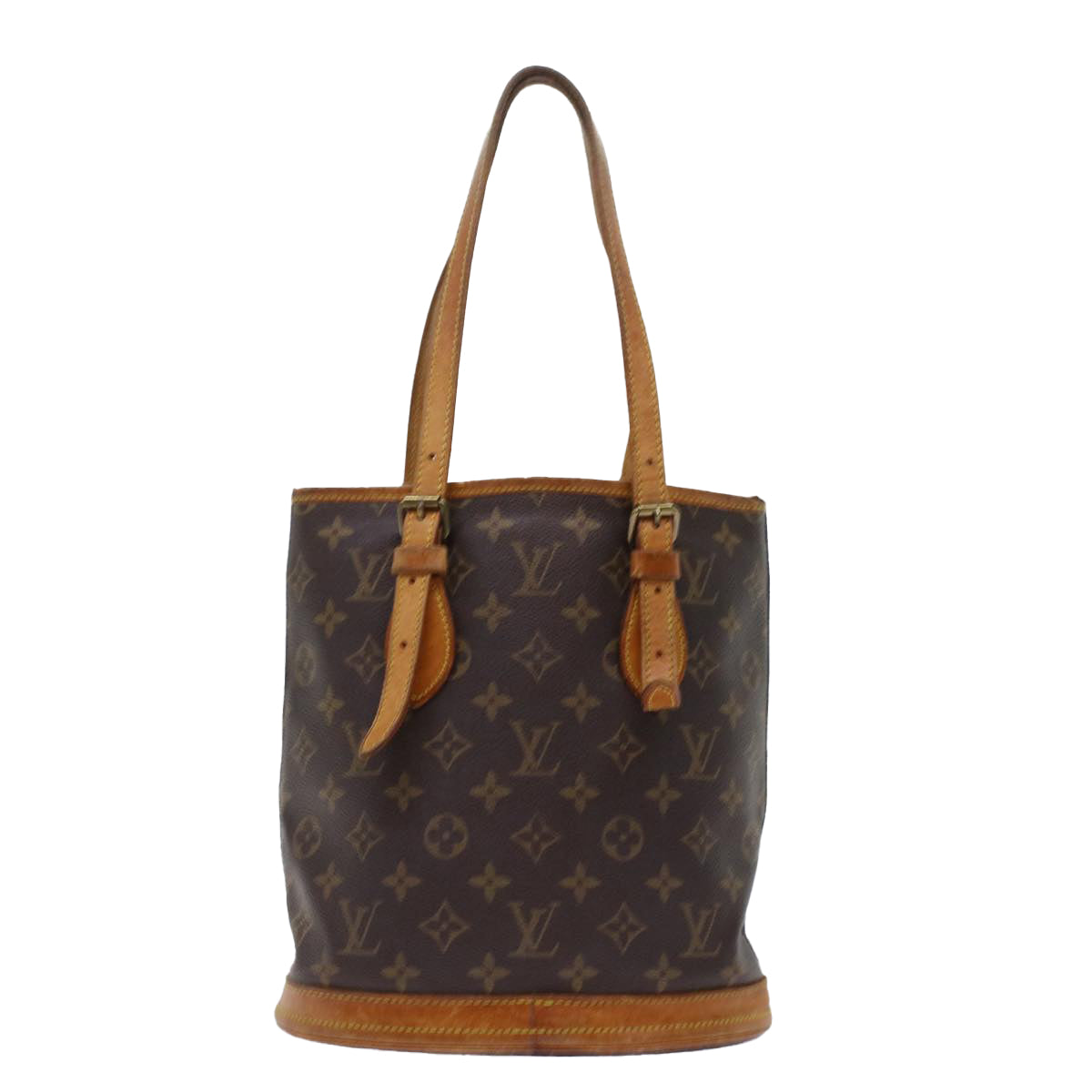 LOUIS VUITTON Monogram Bucket PM Shoulder Bag Vintage M42238 LV Auth bs6909