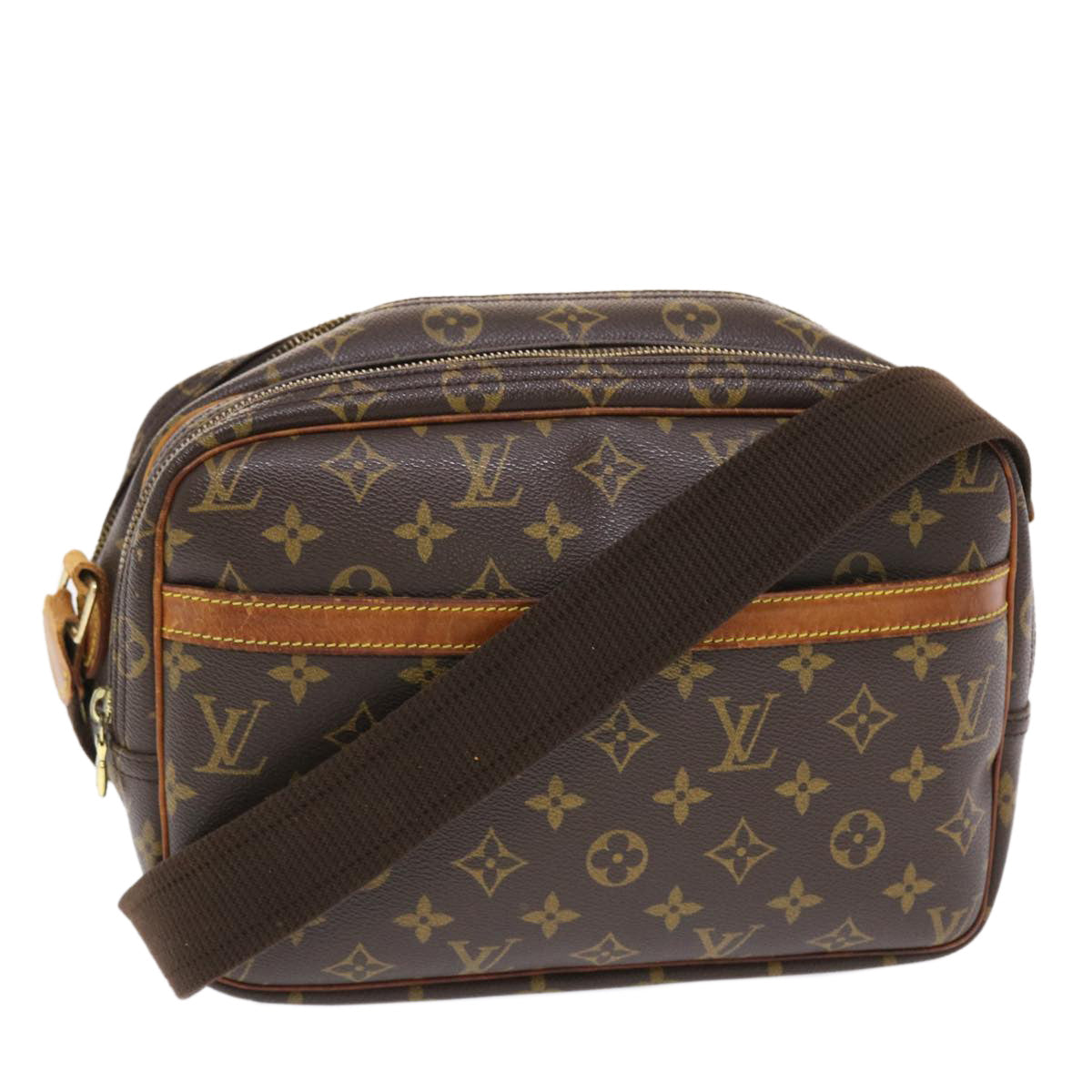 LOUIS VUITTON Monogram Reporter PM Shoulder Bag M45254 LV Auth bs6918