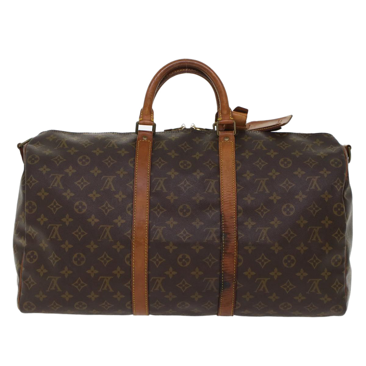 LOUIS VUITTON Monogram Keepall Bandouliere 50 Boston Bag M41416 LV Auth bs7041