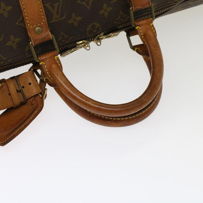 LOUIS VUITTON Monogram Keepall Bandouliere 50 Boston Bag M41416 LV Auth bs7041