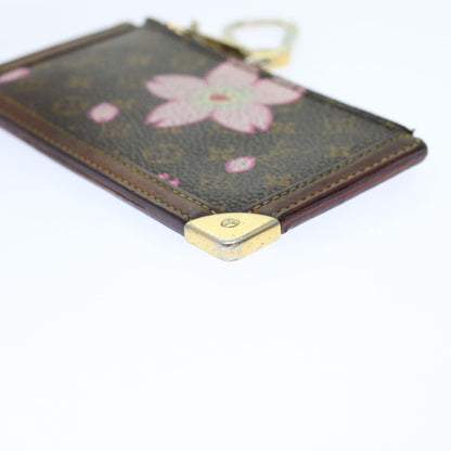 LOUIS VUITTON Monogram Cherry Blossom Pochette Cles Coin Purse M92015 LV bs7049