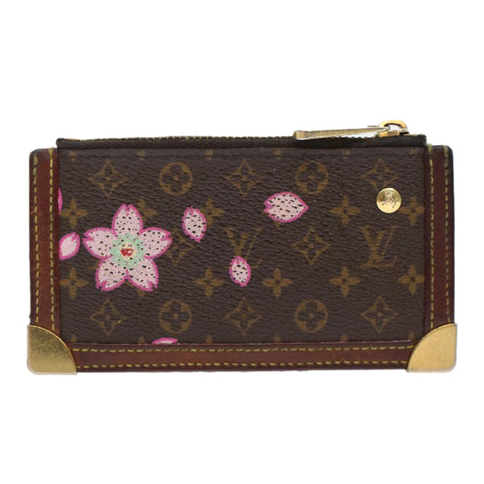 LOUIS VUITTON Monogram Cherry Blossom Pochette Cles Coin Purse M92015 LV bs7049