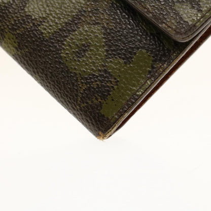 LOUIS VUITTON Monogram Graffiti Portefeiulle Sarah Khaki M92188 LV Auth bs7102