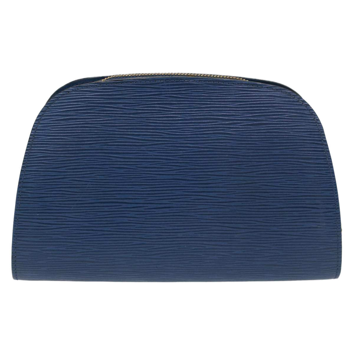 LOUIS VUITTON Epi Dauphine MM Pouch Blue LV Auth bs7245