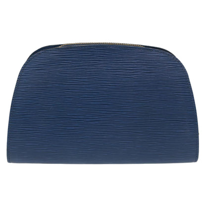 LOUIS VUITTON Epi Dauphine MM Pouch Blue LV Auth bs7245